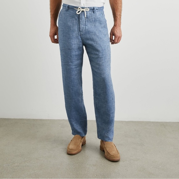 Rails Other - Rails Mercer Linen Dress Pants in Blue Mirage
